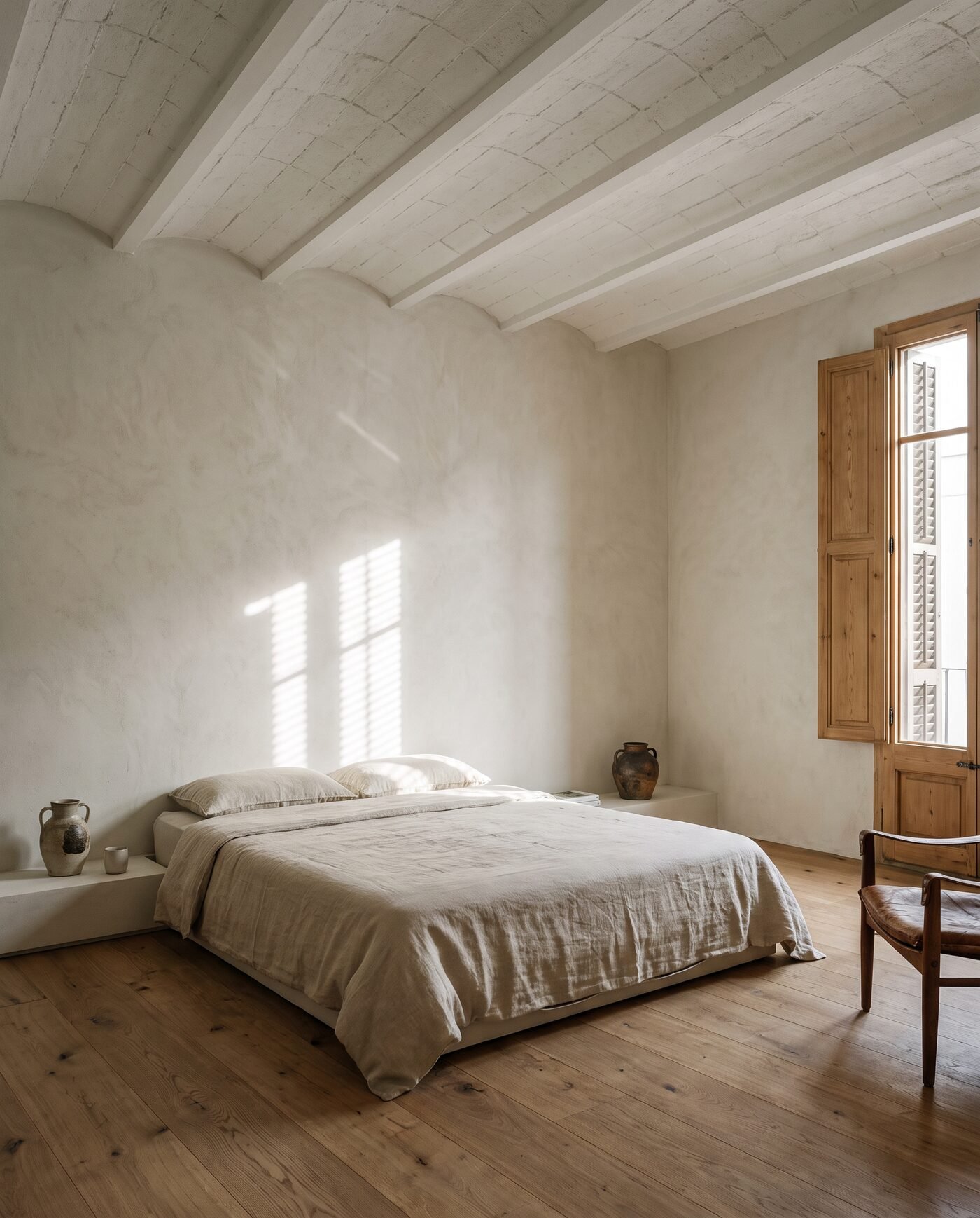 Dormitorio con volta catalana